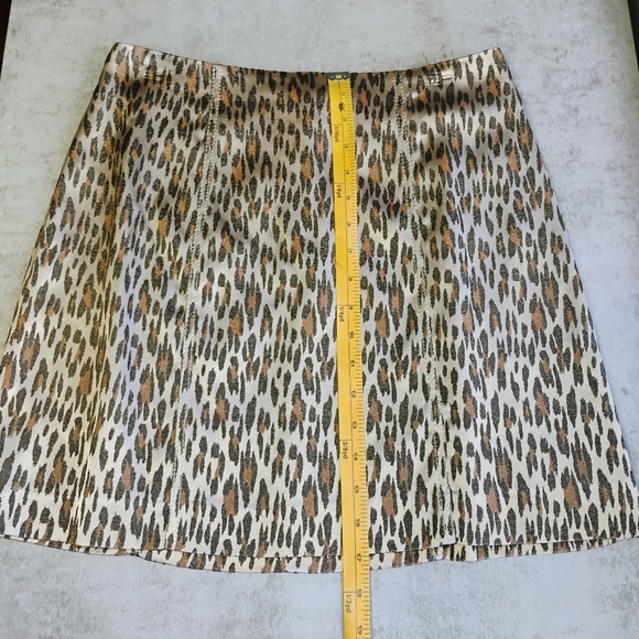 Alberto Makali X Cache Y2K Leopard Print Mini Skirt Streetwear 90s Edgy Size 8 - Picture 7 of 9